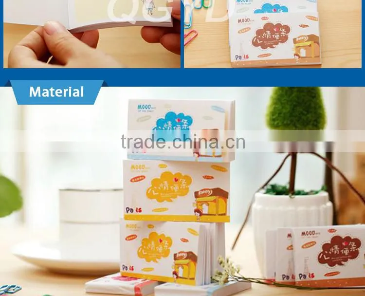 funny disposable Blank inner pages memo pad for souvenir