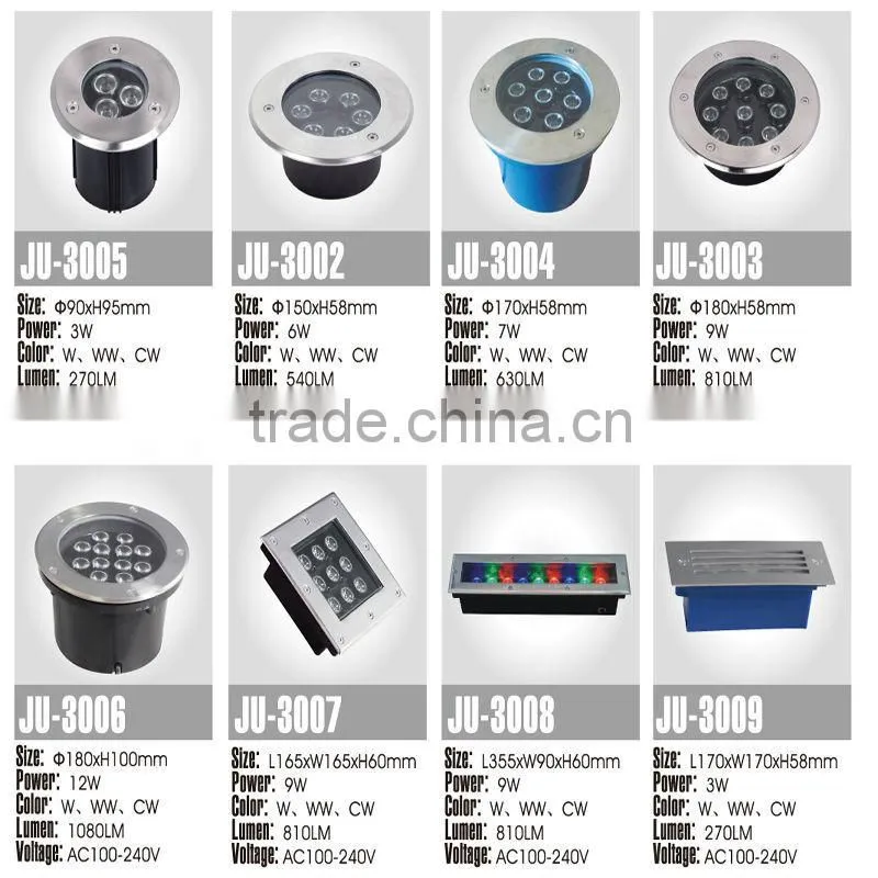 24W outdoor led underground light IP68 24 LED 12 Volt 100-240V