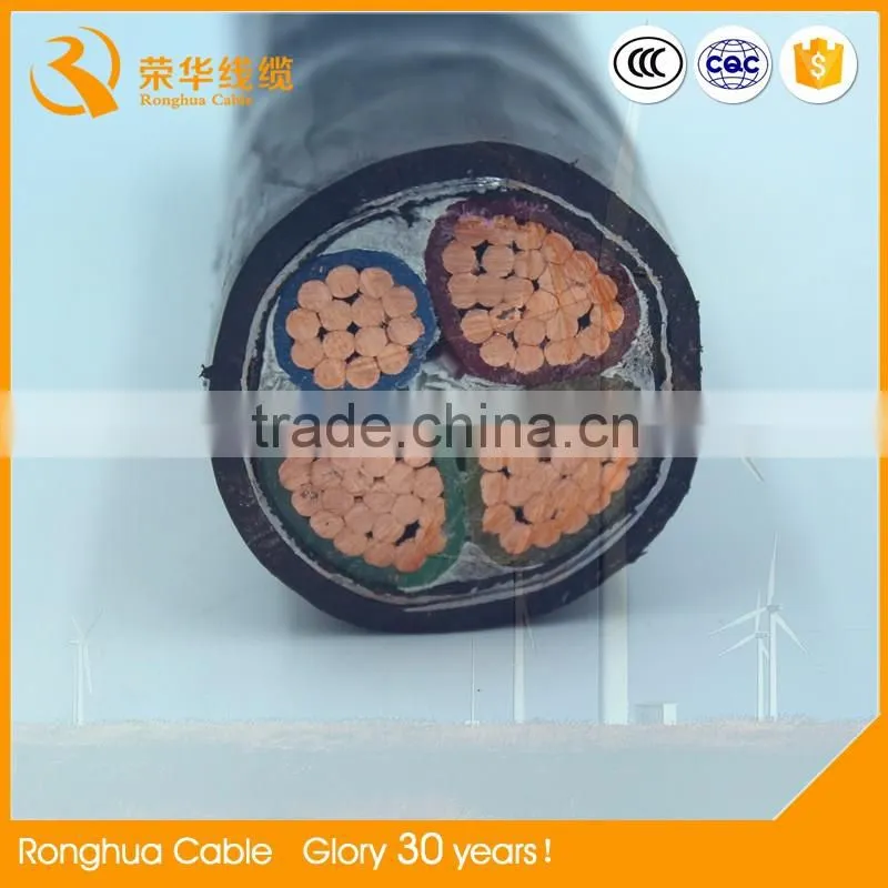 35mm 50mm 95mm 120mm 150mm 185mm 240mm XLPE SWA PVC power supply cable Armoured 4 Core Power Cable