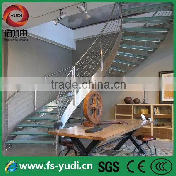 new design arc interior house steel staircase