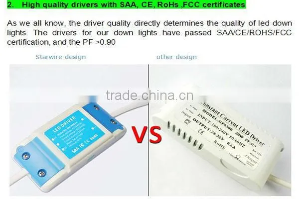 7w COB LED recessed wall light