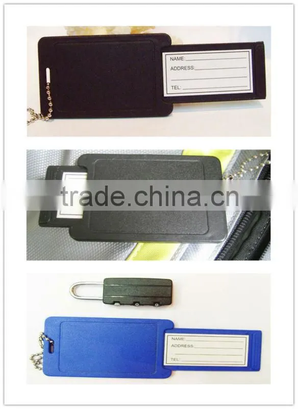 manufacturer wholesale new fashion personalized PVC luggage tag for safe