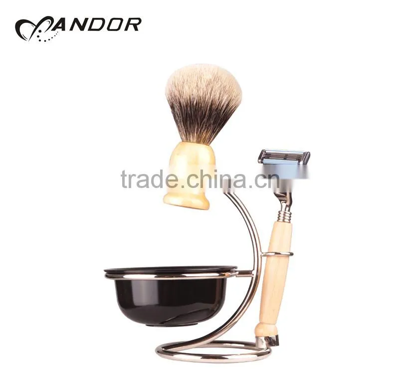 Top grade shaving brush set with private label