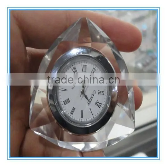 crystal gifts crystal clock