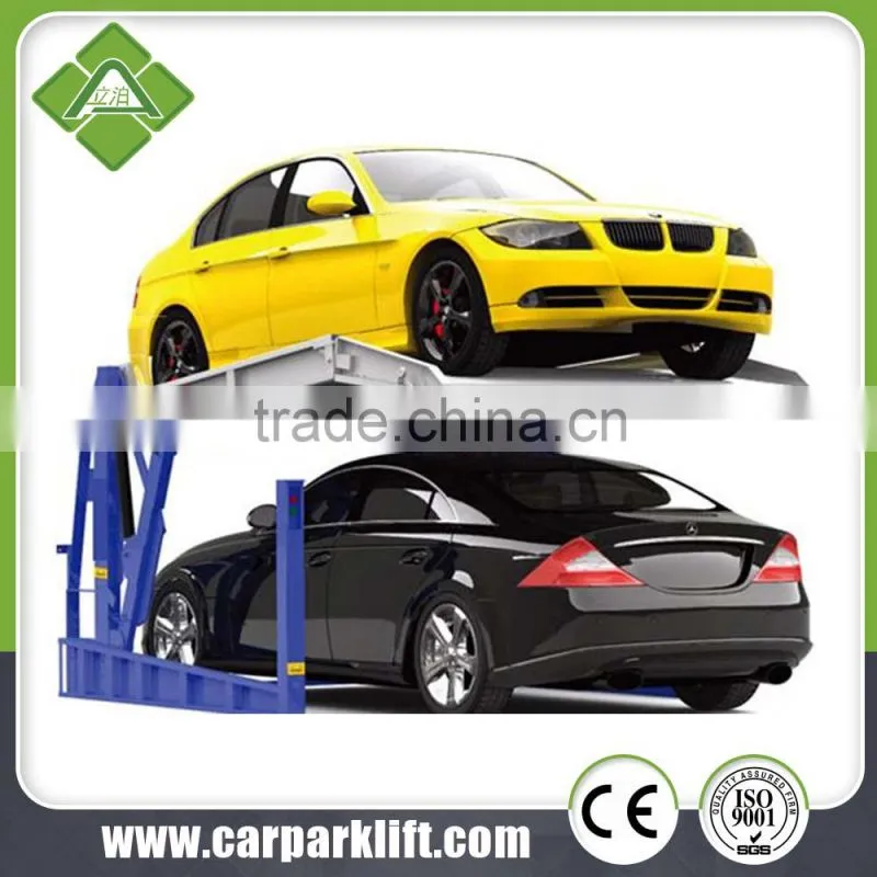 2 post 2cars parking lift system