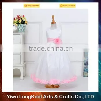 New arrival hot sale flower baby girl wedding tutu dress