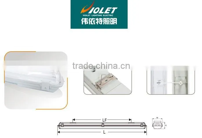 IP65 Waterproof Fluorescent Lamp T5 2*54w