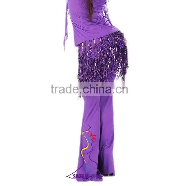 SWEGAL J13055 bright sequin belly dance hip scarf