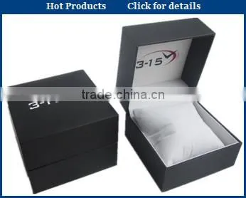 black shiny wood watch box with leather interior