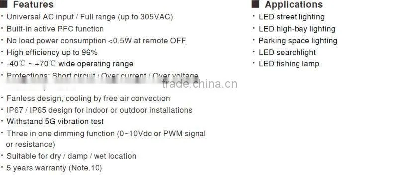 600W Single Output Switching Power Supply/36v power supply 600w/pwm led driver/220v to 36v led driver