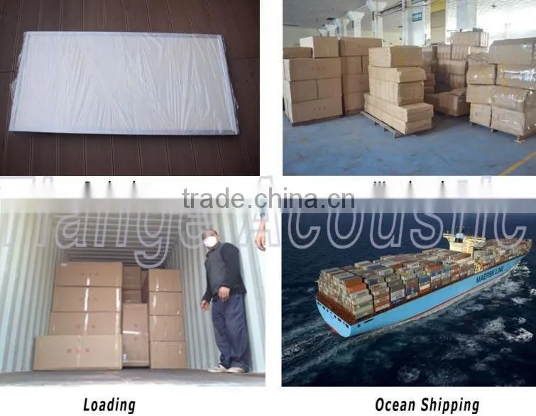 Fiberglass acoustic absorption panels