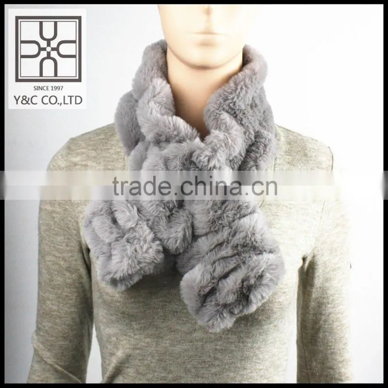High-end Lady Elastic Fake Fur Scarf