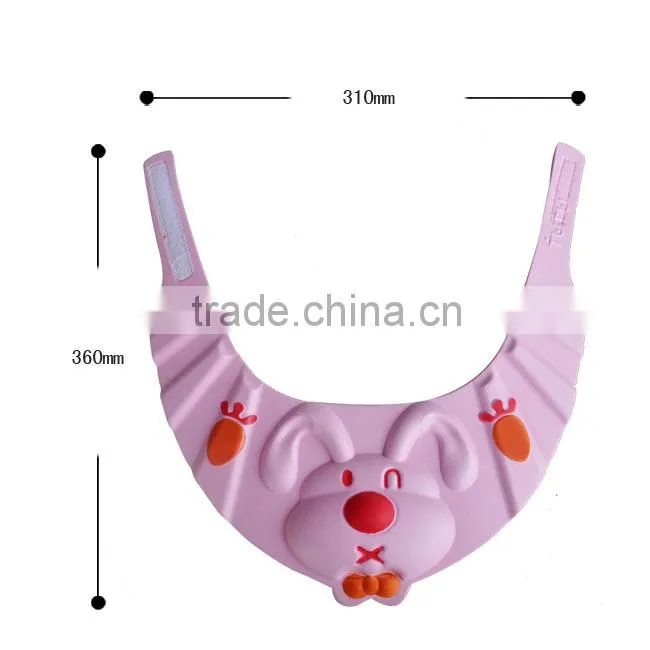 New style rabbit design baby bath hat