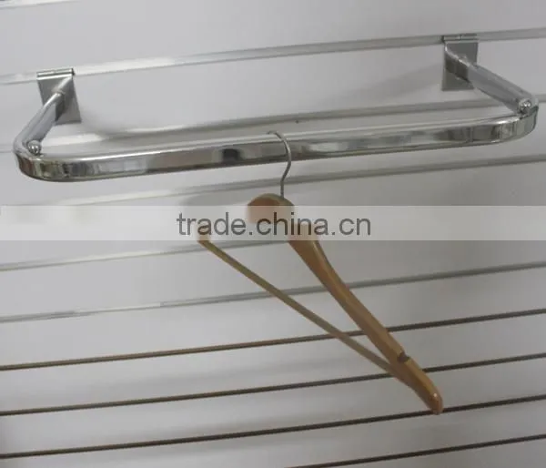 Clothing Hanging Rail Supermarket Display Shelf