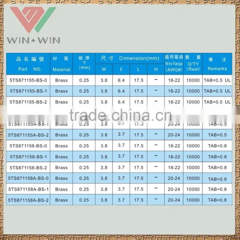 110 Type Lock Receptacle Terminal