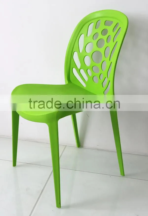 Colorful plastic chair for outdoor