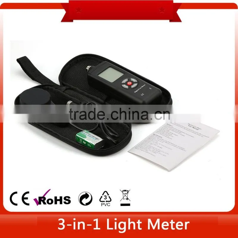 High quality temperature humidity 0~200,000 lux meter LED TL-601