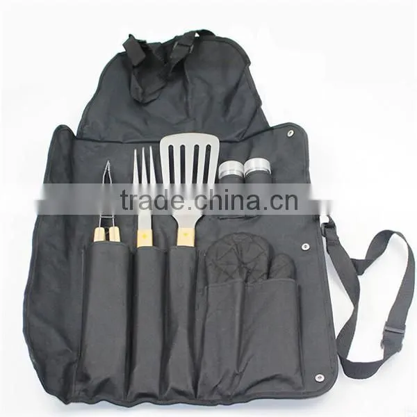 Best wholesale bbq apron with grill tools set package