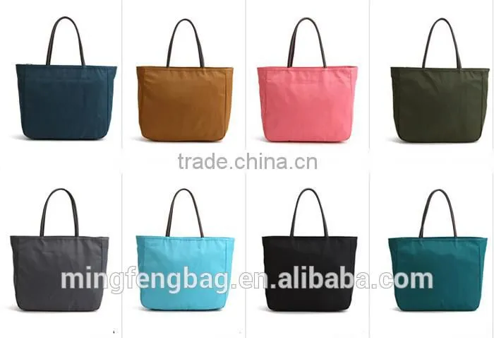 Custom Waterproof NylonTote and Shoulder Portable Large Women Classic Shopping Bag