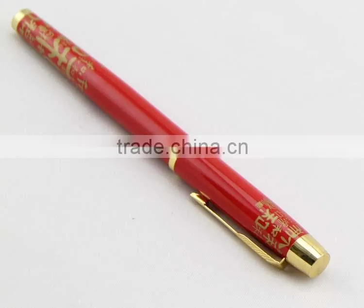 permanent red ceramic gel ink pen
