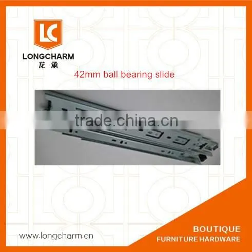 45mm alkaline plating 10"-20" telescopic channel ball bearing slides from China furniture hardware