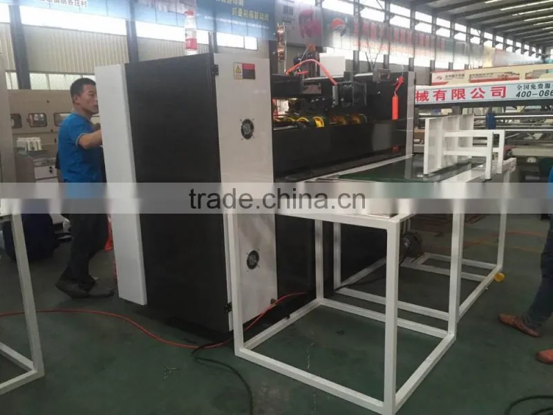 Semi-automatic Folder and stitching stapler machine cartan box