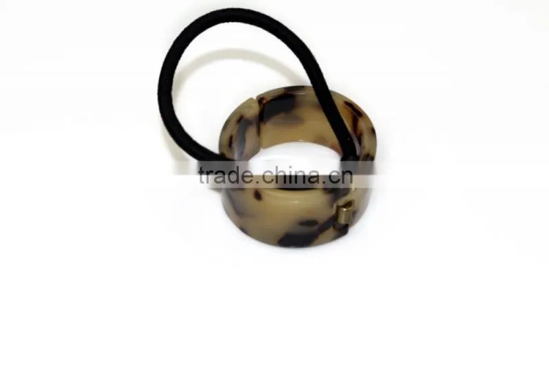 Acetate plastic hair hair round bundle of hair elastic rubber band