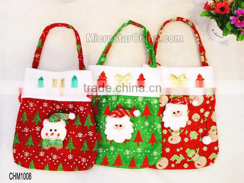 In stock christmas gift bag snowman gift bag