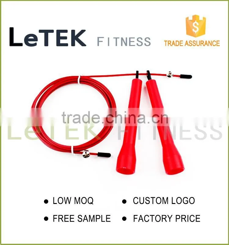 Jump Rope - Crossfit, MMA, Boxing Lightweight Long Ballistic Handles, Adjustable Length Cable and Dual Bearings - 100% Lifetime