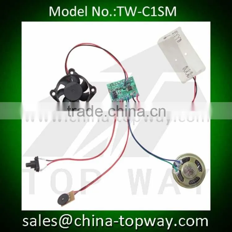 Audio POPs - motion sensor recordable sound module with volume control