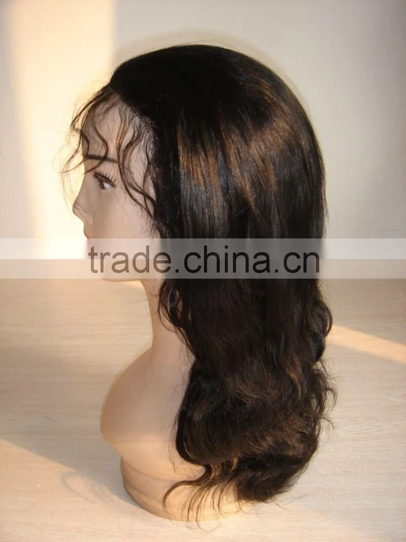 Hot Sell Indian Human Hair Front Lace Wig Made In China