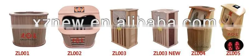 hemlock foot sauna barrel with massage device