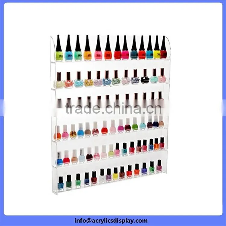 Cheap price custom hot sale promotion nice acrylic nail polish display shelf
