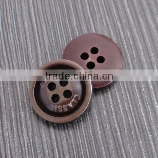 Engraved Resin Shirt Button