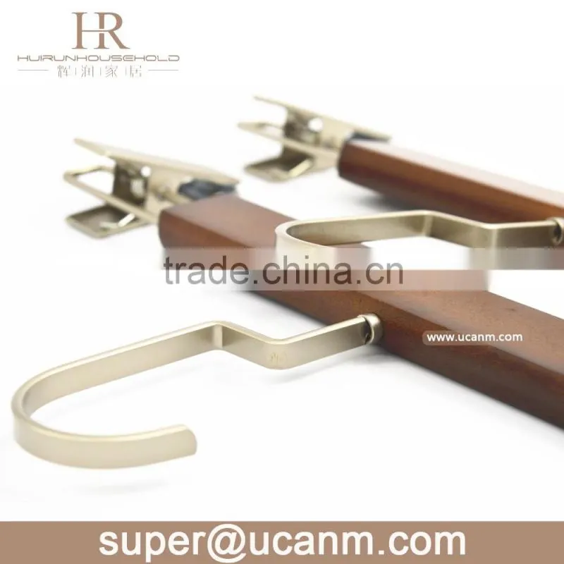 HRW-66P0V Antique lotus wooden clothes hanger