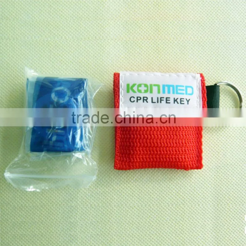 New arrival medical products china,face Mask,CPR Mask in a Key-ring Woven Bag,prices of medical supplies