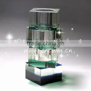 Heart Shape Crystal Vae With Customized Logo For Wedding Favors