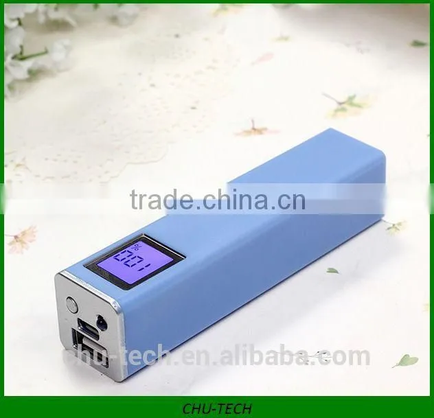 New Product lipstick battery charger 2200mAh with LCD display