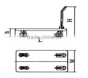 Hand Pull Platbed Platform Carts
