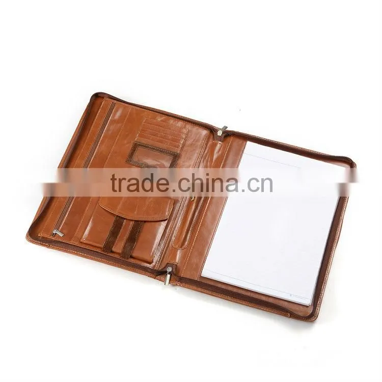 Executive Briefcase-Portfolio With Brown Horsehair Trim for iPad and MacBook Air