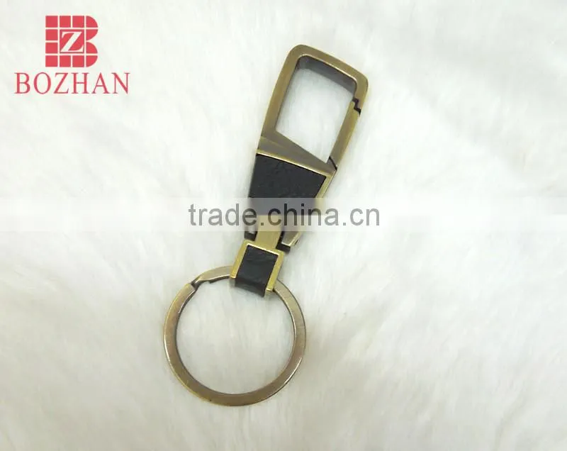 Stock bronze zinc alloy carabiner keyring