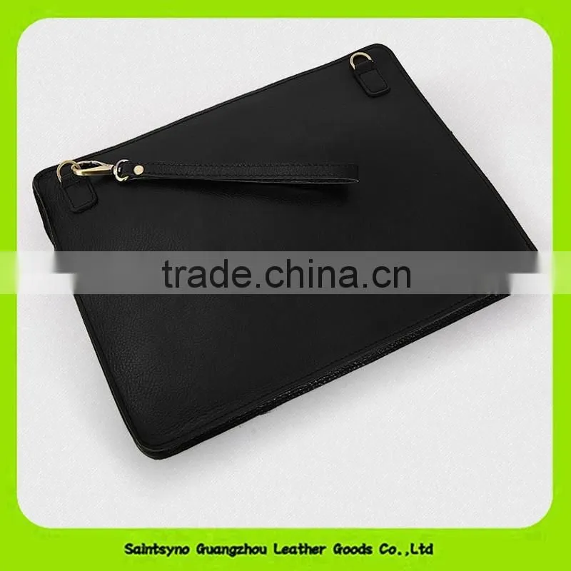 15061 Zipper around clutch leather tablet holder for 10' inch ipad
