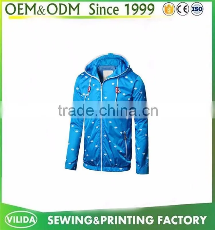manufacture 2016 fashion windbreaker sports jacket custom running softshell jacket OEM