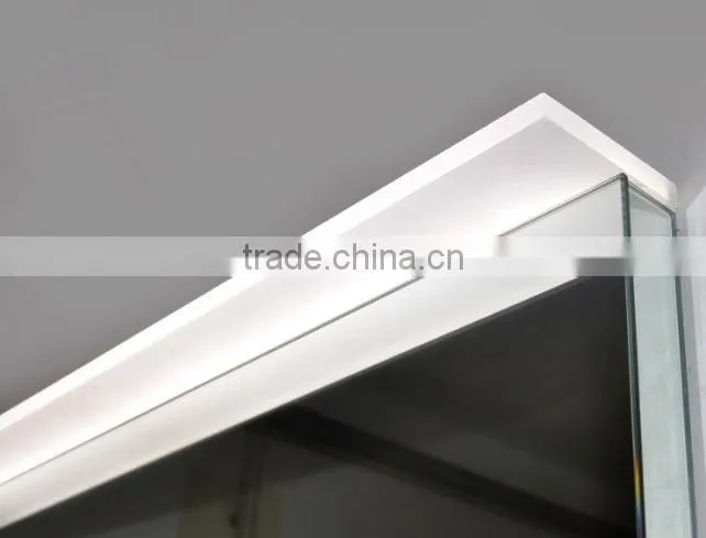 2016 New design bathroom acrylic lighted illuminated mirror with magnifier