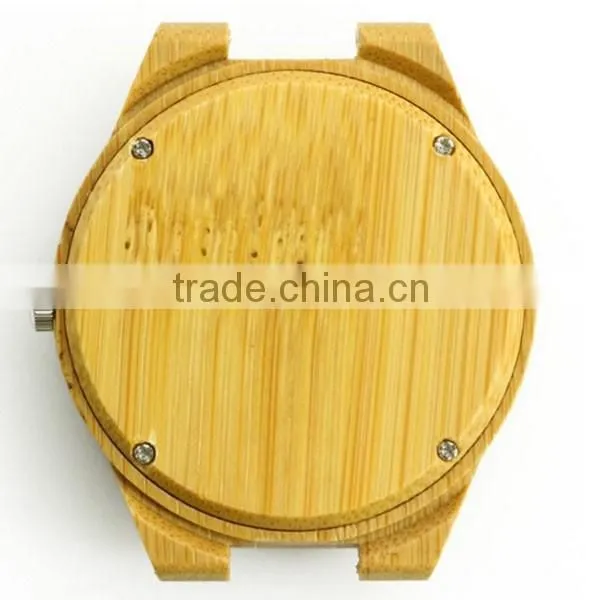 Genuine leather band Wooden watch with your logo