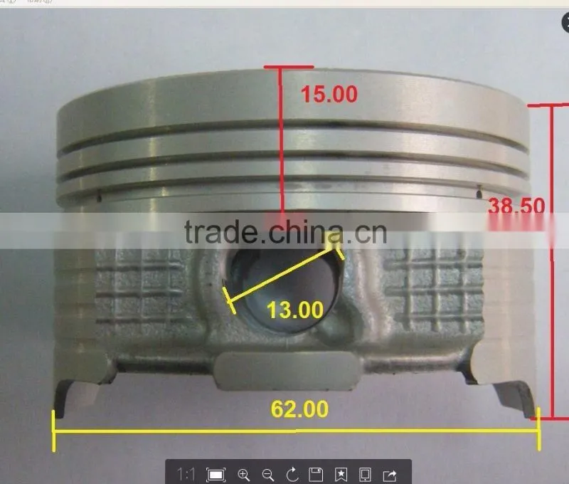 SCL-2016030111 wholesale CG150-II 62MM STD motorcycle piston kit