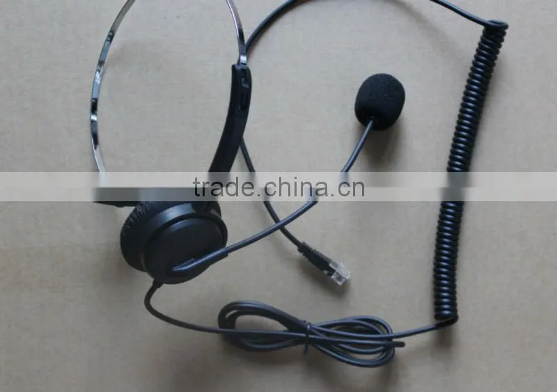 Professional call center headset with RJ11, QD optional(OEM/ODM)