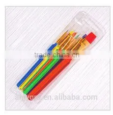 15PCS Plastic Handle Nylon+Horse Hair Artist Brush