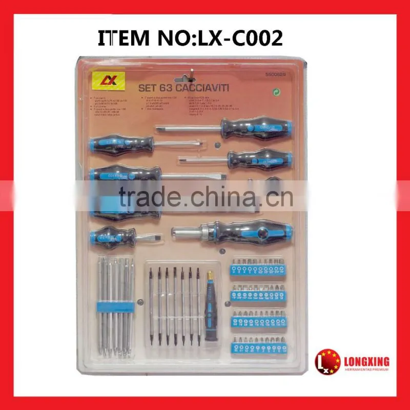 Factory Supply best selling promotion 63 pcs multi-function screwdrivers set
