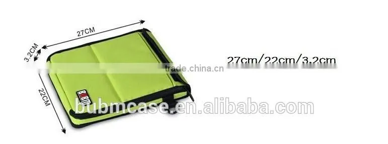 9.7 inches BUBM Green Nylon Shoulder Bag Tablet PC